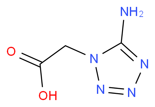 2-(5-amino-1H-1,2,3,4-tetrazol-1-yl)acetic acid_分子结构_CAS_21743-62-4