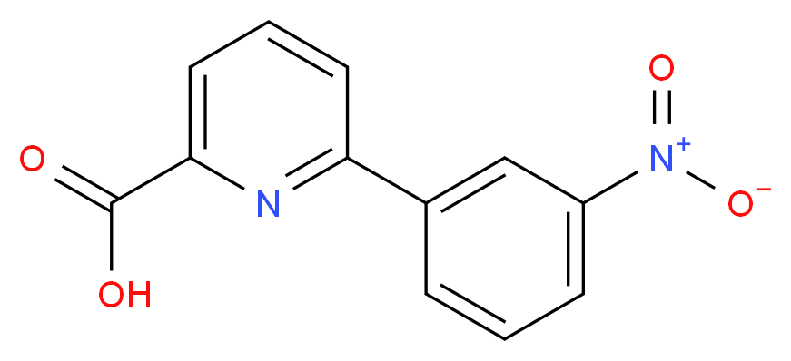 6-(3-nitrophenyl)pyridine-2-carboxylic acid_分子结构_CAS_80021-34-7