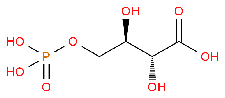 (2R,3R)-2,3-dihydroxy-4-(phosphonooxy)butanoic acid_分子结构_CAS_57229-25-1