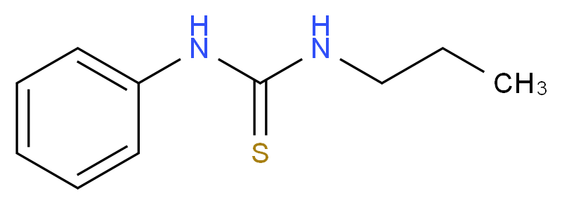 1-phenyl-3-propylthiourea_分子结构_CAS_13140-47-1