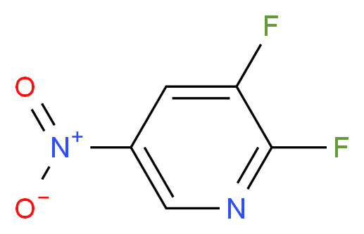 2,3-difluoro-5-nitropyridine_分子结构_CAS_954219-68-2