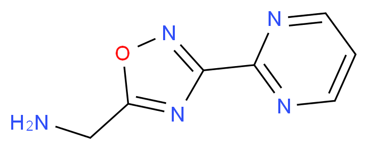 [(3-pyrimidin-2-yl-1,2,4-oxadiazol-5-yl)methyl]amine hydrochloride_分子结构_CAS_1123169-51-6)