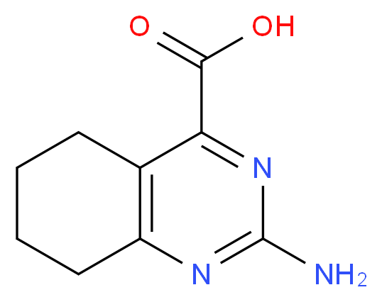 2-Amino-5,6,7,8-tetrahydro-4-quinazolinecarboxylic acid_分子结构_CAS_)