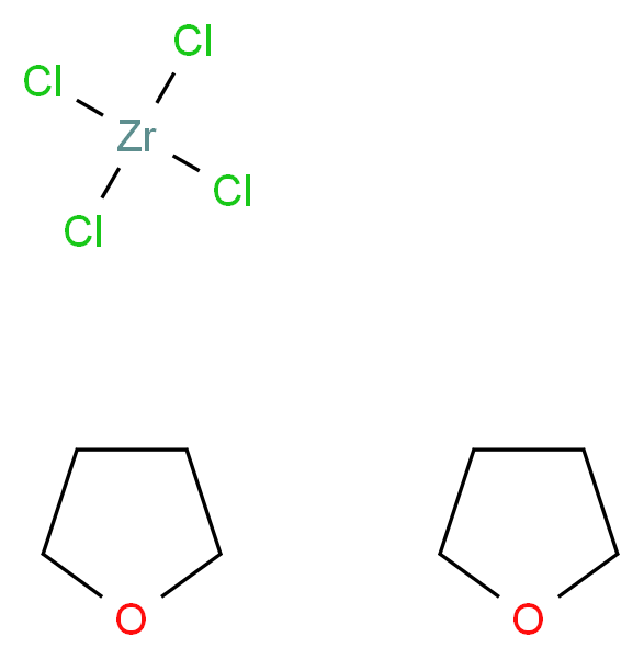 四氯化锆四氢呋喃络合物 (1:2)_分子结构_CAS_21959-01-3)