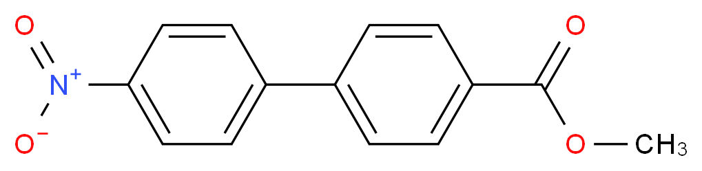 methyl 4-(4-nitrophenyl)benzoate_分子结构_CAS_5730-75-6