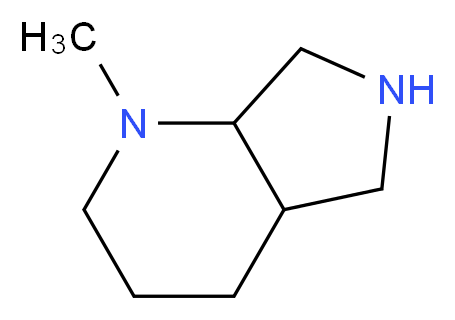 1-methyl-octahydro-1H-pyrrolo[3,4-b]pyridine_分子结构_CAS_128740-18-1