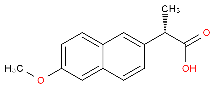 (2S)-2-(6-methoxynaphthalen-2-yl)propanoic acid_分子结构_CAS_22204-53-1