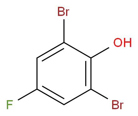 2,6-Dibromo-4-fluorophenol 97%_分子结构_CAS_344-20-7)