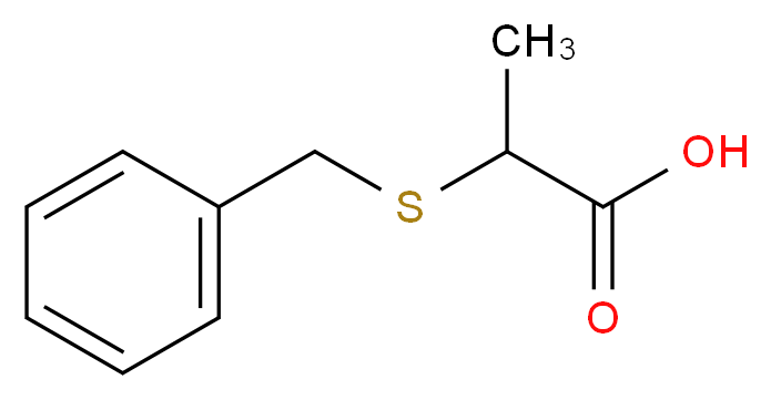 2-(benzylsulfanyl)propanoic acid_分子结构_CAS_2899-64-1