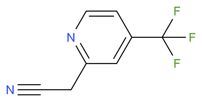 2-[4-(trifluoromethyl)pyridin-2-yl]acetonitrile_分子结构_CAS_1000536-10-6