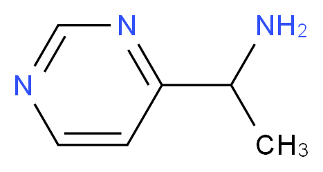 (1-pyrimidin-4-ylethyl)amine_分子结构_CAS_65971-81-5)