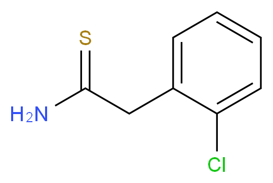 2-(2-chlorophenyl)ethanethioamide_分子结构_CAS_673476-96-5
