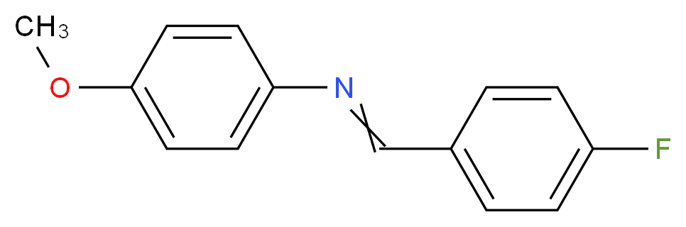 4-甲氧基-N-(4-氟亚苄基)苯胺_分子结构_CAS_39769-08-9)