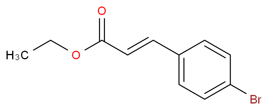 反式-4-溴肉桂酸乙酯_分子结构_CAS_24393-53-1)