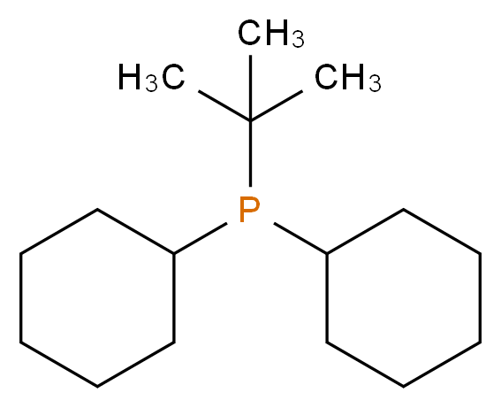 叔丁基二环己基膦_分子结构_CAS_93634-87-8)