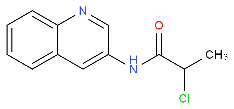 2-Chloro-N-quinolin-3-ylpropanamide_分子结构_CAS_)
