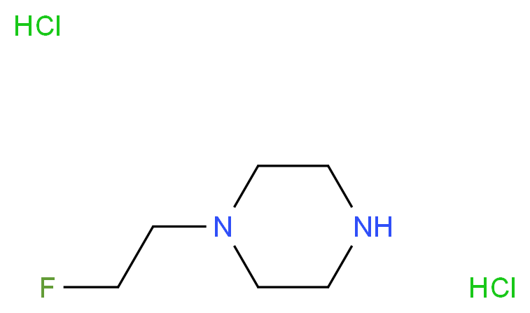 1-(2-Fluoroethyl)piperazine dihydrochloride_分子结构_CAS_1089279-64-0)