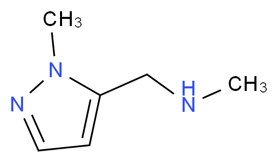 1-Methyl-5-[(methylamino)methyl]-1H-pyrazole 97%_分子结构_CAS_930111-04-9)