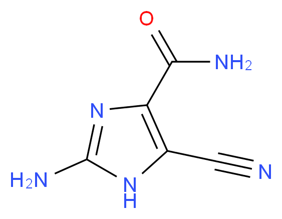 2-amino-5-cyano-1H-imidazole-4-carboxamide_分子结构_CAS_125815-68-1