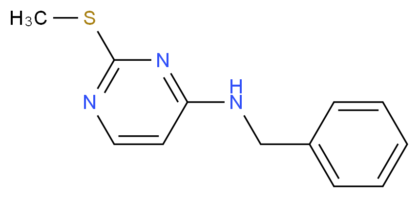 N-benzyl-2-(methylthio)pyrimidin-4-amine_分子结构_CAS_91719-61-8)