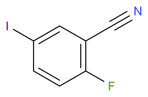 2-Fluoro-5-iodobenzonitrile_分子结构_CAS_351003-36-6)