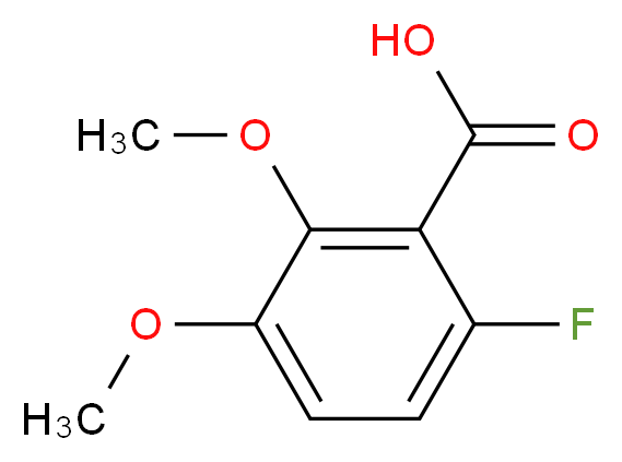 6-fluoro-2,3-dimethoxybenzoic acid_分子结构_CAS_265670-72-2