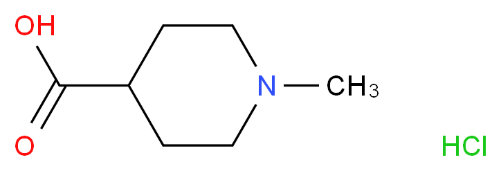 1-Methylpiperidine-4-carboxylic acid hydrochloride_分子结构_CAS_)