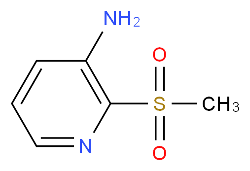2-methanesulfonylpyridin-3-amine_分子结构_CAS_80383-38-6