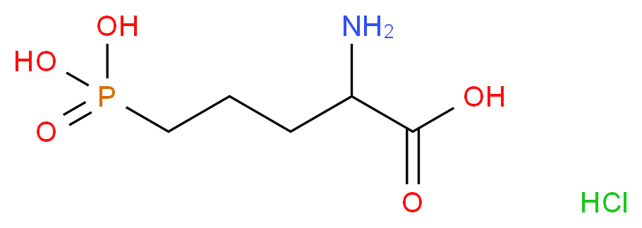 2-amino-5-phosphonopentanoic acid hydrochloride_分子结构_CAS_95306-96-0