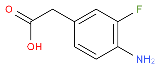 4-Amino-3-fluorophenylacetic acid_分子结构_CAS_503315-77-3)