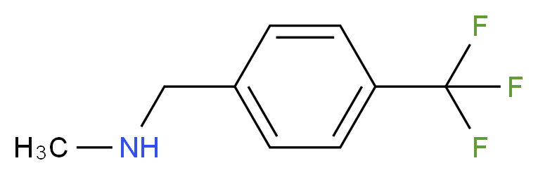 methyl({[4-(trifluoromethyl)phenyl]methyl})amine_分子结构_CAS_90390-11-7