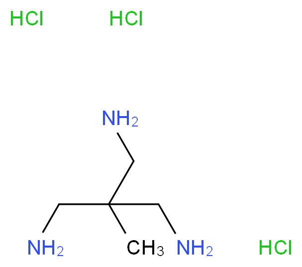 2-(氨甲基)-2-甲基-1,3-丙二胺 三盐酸盐_分子结构_CAS_31044-82-3(freebase))