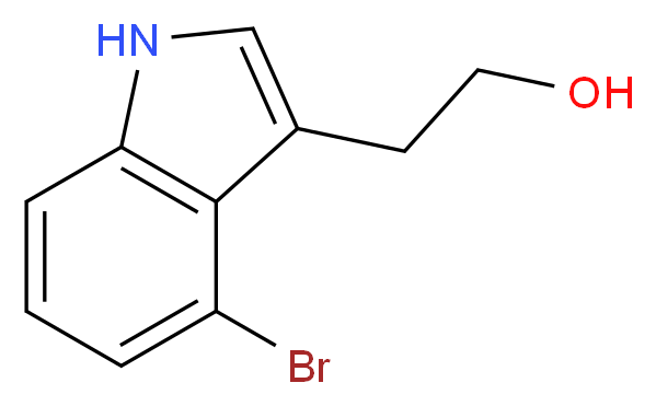 2-(4-bromo-1H-indol-3-yl)ethan-1-ol_分子结构_CAS_202753-56-8