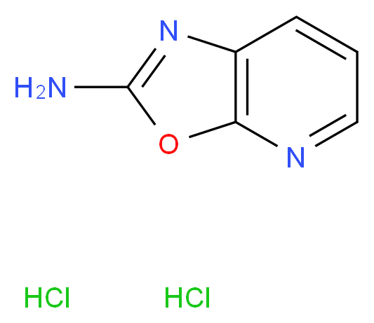 Oxazolo[5,4-b]pyridin-2-amine dihydrochloride_分子结构_CAS_909854-99-5)