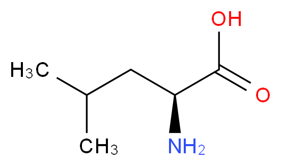 (2S)-2-amino-4-methylpentanoic acid_分子结构_CAS_61-90-5