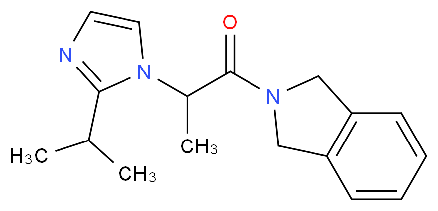 2-[2-(2-isopropyl-1H-imidazol-1-yl)propanoyl]isoindoline_分子结构_CAS_)