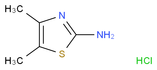 2-氨基-4,5-二甲基噻唑 盐酸盐_分子结构_CAS_71574-33-9)