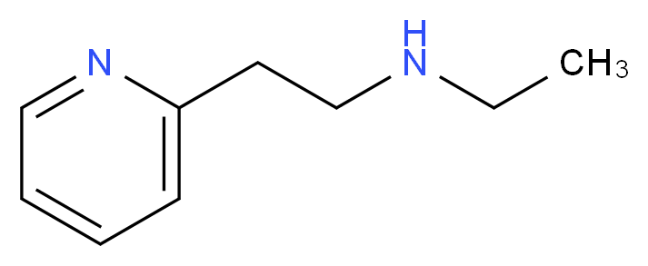 2-(&beta;-ETHYLAMINOETHYL) PYRIDINE_分子结构_CAS_6304-26-3)