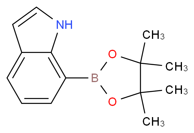 7-(4,4,5,5-TetraMethyl-1,3,2-dioxaborolan-2-yl)-1H-indole_分子结构_CAS_642494-37-9)