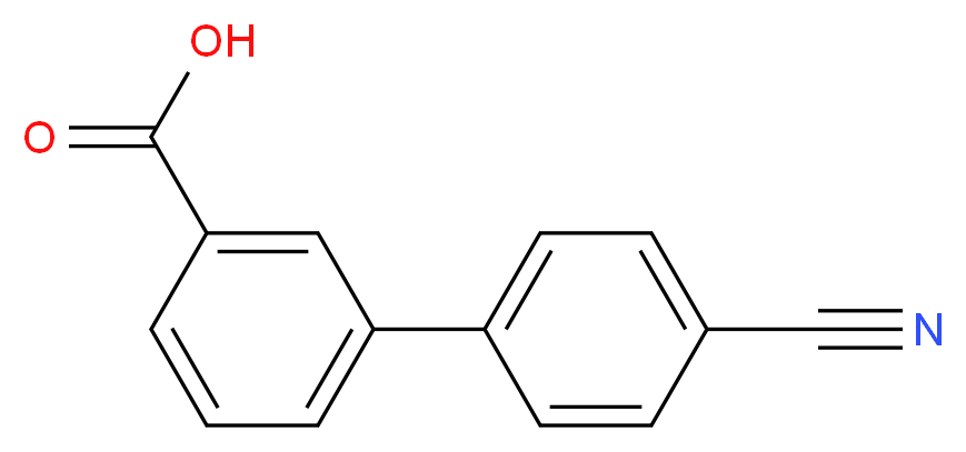 4'-Cyano-[1,1'-biphenyl]-3-carboxylic acid_分子结构_CAS_149506-93-4)