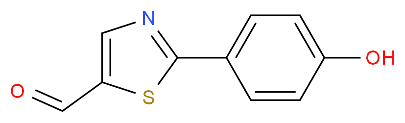 2-(4-Hydroxyphenyl)thiazole-5-carbaldehyde_分子结构_CAS_721920-84-9)