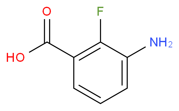 3-Amino-2-fluorobenzoic acid_分子结构_CAS_914223-43-1)