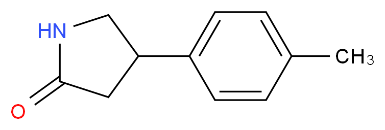 4-(4-methylphenyl)pyrrolidin-2-one_分子结构_CAS_55656-95-6