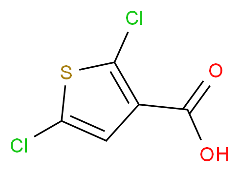 2,5-dichlorothiophene-3-carboxylic acid_分子结构_CAS_36157-41-2