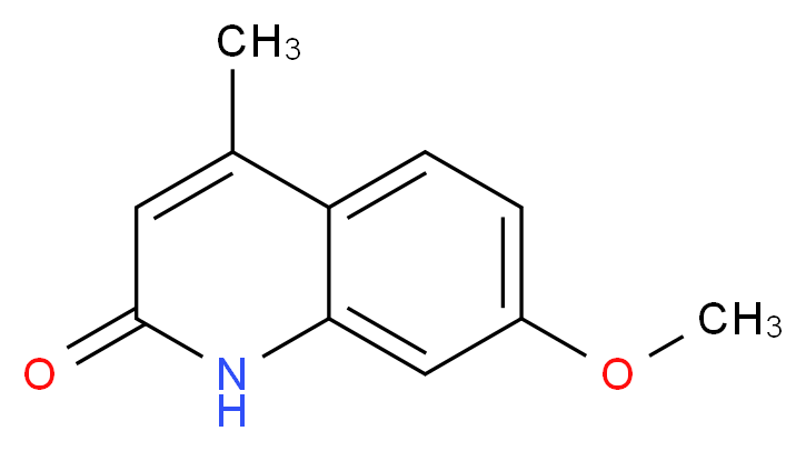 7-甲氧基-4-甲基-2(1H)-喹啉酮_分子结构_CAS_40053-37-0)