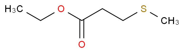 3-(甲基硫代)丙酸乙酯_分子结构_CAS_13327-56-5)