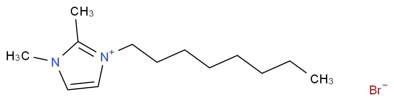 1,2-dimethyl-3-octyl-1H-imidazol-3-ium bromide_分子结构_CAS_61546-09-6