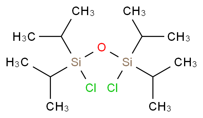1,3-Dichloro-1,1,3,3-tetrakis(isopropyl)disiloxane_分子结构_CAS_69304-37-6)