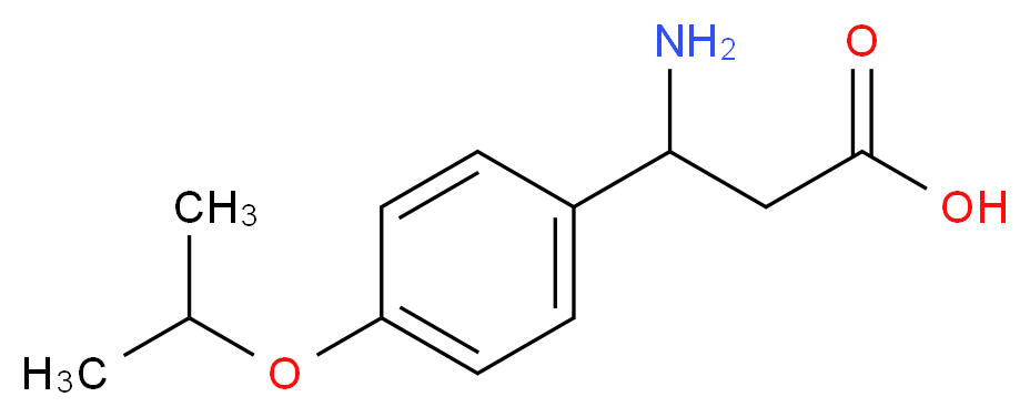 3-Amino-3-(4-isopropoxyphenyl)propanoic acid_分子结构_CAS_)