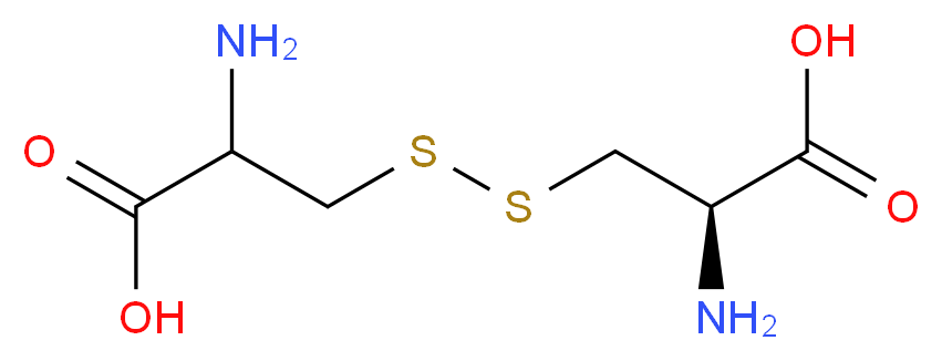 2-amino-3-{[(2R)-2-amino-2-carboxyethyl]disulfanyl}propanoic acid_分子结构_CAS_56-89-3